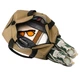 Сумка дорожная Lesko 728 Sand спортивная 20-35L с карманами снаружи регулируемым плечевым ремнем - изображение 4