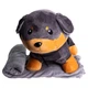 Игрушка-подушка Пес Патрон с пледом 110x140 см серый с коричневым 509-6GB - изображение 5