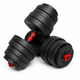 Гантели композитные Champion X-venum 2шт 55см 22.5 кг Черно-Красный - изображение 3