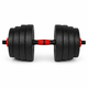Гантели композитные Champion X-venum 1шт 51см 18.5 кг Черно-Красный - изображение 2