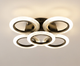Люстра LED RR-60 BK 60Вт, 3000-6400К, 300-5100 Лм, пульт ДУ (Черный, Светильник светодиодный, потолочный) - изображение 1