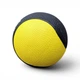 Медбол двухцветный с отскоком 1 кг Black/Yellow 36974796 - изображение 2