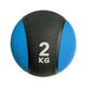 Медбол двухцветный с отскоком 2 кг Black/Blue 36974797 - изображение 1