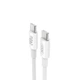 Кабель XO NB-Q298-CC USB-C to USB-C 240W Power Delivery 1 м White (NB-Q298-CC.white) - зображення 2