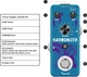 Гитарная педаль Rowin LEF-3807 Harmonizer Pitch Shifter для гитары и баса, Detune, ±2 октавы, True Bypass, 32-bit DSP - изображение 3