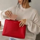 Фірмова косметичка - клатч Patrick Ta Beauty Bag - Puffer Major Clutch, 35*23*8 cм, червоний - зображення 3