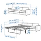 3-местный диван-кровать Grann/Bomstad черный VIMLE IKEA 894.773.72 - изображение 8
