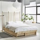 Розсувне ліжко з місцем для зберігання GLAMBERGET IKEA 605.648.45 сосна - зображення 5