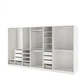 Гардеробна комбінація біла 375х58х201 см PAX IKEA 994.202.62 - зображення 1