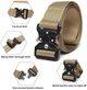 Ремінь чоловічий з пряжкою BELT 1000D 125 см Хакі - зображення 2
