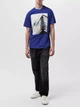 Футболка хлопковая длинная мужская G-Star Raw 59471818(Radar Blue) M Синяя с принтом (3001727229014) - изображение 3