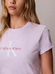 Футболка хлопковая женская Calvin Klein 47B864G(Island Lilac) M Лиловая (199155929509) - зображення 5