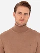 Гольф-водолазка мужская Pierre Cardin G021SZ0TK-000-2028197(Camel Melanj) XL Светло-коричневая (8683857742341) - изображение 5