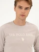 Свитшот мужской U.S. Polo Assn G081SZ082-000-2303161(Taş) 3XL Бежевый с принтом (8683859425532) - зображення 5
