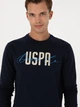 Світшот чоловічий U.S. Polo Assn G081SZ082-000-2331724 (Lacivert) M Темно-синій з принтом (8683859420872) - зображення 5