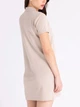 Платье-футболка короткое летнее женское U.S.Polo Assn 216433-ZH00A(SOURDOUGH HEATHER) XS Кремовое (786662486610) - изображение 2