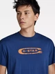 Футболка хлопковая длинная мужская G-Star Raw 59468618(Imperial Blue) L Синяя (3000424676443) - зображення 4