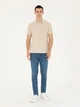 Поло длинное мужское Pierre Cardin G021SZ011-000-2047332(bej) 2XL Бежевое (8683857790618) - изображение 3