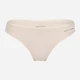 Набор трусиков танга женских хлопковых Pierre Cardin I022SZ0IT.P02.SK24-5LITanga.VR046 XL 5 шт Черный/Серый/Белый/Бежевый (8683858578888) - изображение 5