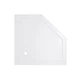 Lidz Душовий піддон DOZORCA SC90x90.LOW, низький, п'ятикутний, акриловий + ніжки, діаметр слива 50 мм - зображення 1