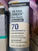 Набор солнцезащитных средств Neutrogena Ultra Sheer SPF 70 (лосьон для тела 88 мл и флюид для лица 40 мл) - изображение 7