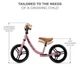 Беговел Kinderkraft Space 12" темно-розовый (KRSPAC23PNK0000) - изображение 3