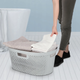 Корзина для белья пластиковая Curver Infinity 40 л (04755) Светло-серый - изображение 7