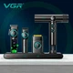Набор 4 в 1 VGR STEPLERSS PRO для стрижки и ухода: машинка, триммер, электробритва, фен с ионизацией и LED-дисплеем, Черный корпус - изображение 6