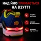 Светодиодная клипса на обувь с красной LED-подсветкой для бега и прогулок — питание CR2032, 90×60×33 мм - изображение 5