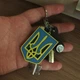 Брелок деревянный "Герб Украины" 6x4 см Односторонний - изображение 6