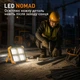 Прожектор аккумуляторный LED 30W ORG/BK, 2400mAH, 900 Lm, Type-C, 3000-6500K, 170х150мм (Светодиодный аккумуляторный фонарь) - изображение 2