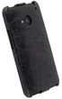 Etui z klapką do smartfona Krusell SlimCover Tumba do HTC One 801e Black (75579) - obraz 2