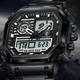 Чоловічий спортивний тактичний годинник Poedagar Dual Black - изображение 4
