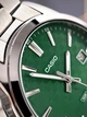 Мужские наручные часы Casio MTP-VD03D-3A1 серебристые с зеленым циферблатом - изображение 3