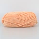 Пряжа плюшева Етрофіл Йонка Бебі, Etrofil Yonca Baby, Персиковий №70215, 100 г/120 м, поліестер, для в'язання спицями та гачком, для іграшок, пледів - зображення 2