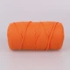 Шнур для макраме Popyarn Macrame XL, Помаранчевий №424, 250 г / 125 м, 100% поліпропілен - для в'язання сумок, килимків, кошиків, панно, декору - зображення 3