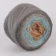 YarnArt Flowers, №268, секційне фарбування, 55% бавовна / 45% поліакрил, 250 г (1000 м), пряжа для в'язання, демісезонна, Ярнарт Фловерс - зображення 3
