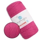Шнур для макраме Popyarn Macrame XL, Рожевий №429, 250 г / 125 м, 100% поліпропілен - для в'язання сумок, килимків, кошиків, панно, декору - зображення 1