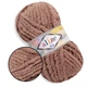 Alize Softy Mega, Какао №261 - плюшева товста пряжа, 100г/70м, Алізе Софті Мега для в'язання пледів, іграшок, дитячого одягу - зображення 1