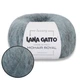 Lana Gatto Mohair Royal, Сіро-сизий №05521 - італійська пряжа кід мохер з нейлоном, 25г / 215м, тонка, для павутинок, ажурних виробів, светрів - зображення 1