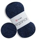 Пряжа YarnArt Elegance Темно-синій №105, бавовняна пряжа 50 г 130м з люрексом ЯрнАрт Елеганс - зображення 1
