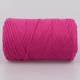 YarnArt Macrame Cotton, Малина №771 - бавовняний шнур 250 г / 225 м для макраме, в'язання сумок, кашпо, аксесуарів - зображення 3