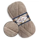 Alize Angora Real 40, Бежевий меланж №152 - тонка напіввовняна пряжа 100 г/430 м, 40% вовна/ 60% акрил, для шапок, снудів, пледів і кардиганів - зображення 1