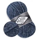 Alize Super Lana Maxi, Темно-синий жаспе №805 - толстая полушерстяная пряжа 100 г / 100 м, 25% шерсть / 75% акрил, для объемных изделий - изображение 1