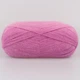 Nako Mohair Delicate, Светлый цикламен №6113 - пряжа Мохер Деликат 100 г / 500 м, 85% акрил, 10% шерсть, 5% мохер, тонкая, для шалей, свитеров - изображение 3