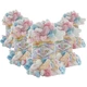 Упаковка Alize Puffy Color, №6523, 5шт - плюшевая пряжа с готовыми петлями для вязания руками 100г / 9 м – для пледов, аксессуаров - изображение 1