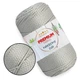 Шнур поліестеровий 2мм, Premium Yarn Makrome Lux, Світло-сіра №836, 100г/100м, для сумок, кошиків, декору - зображення 1