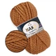 Nako Spaghetti, Карамель №5401, полушерстяная пряжа, 100 г / 60 м, 25% шерсть / 75% акрил, для шапок, снудов, объемных джемперов и кардиганов - изображение 1