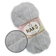 Nako Paris, Светло-серый №10914, фантазийная пряжа с длинным ворсом, 100 г / 245 м, 40% премиум акрил / 60% полиамид, для одежды, аксессуаров - изображение 1