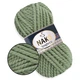 Nako Spaghetti, Полынь №10483, полушерстяная пряжа, 100 г / 60 м, 25% шерсть / 75% акрил, для шапок, снудов, объемных джемперов и кардиганов - изображение 1